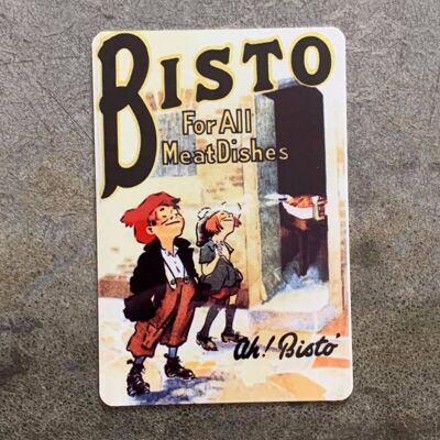 Bisto para todos los platos de carne Ah Bisto - Letrero de metal 6x8inch