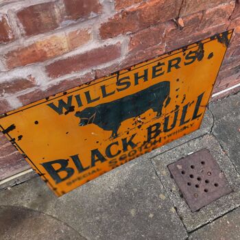 Black Bull Scotch Farmhouse - Panneau publicitaire en métal 15,2 x 20,3 cm 2