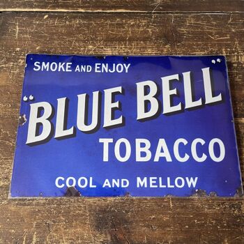 Blue Bell Tobacco - Enseigne murale publicitaire en métal 15,2 x 20,3 cm 2