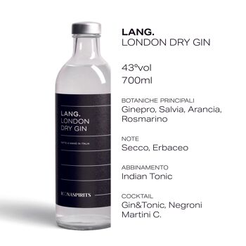 LANG. London Dry Gin 4
