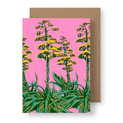 Cartolina d'auguri dell'agave del deserto