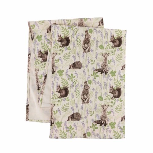 Woodland Creatures Table Runner