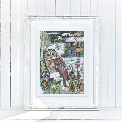 The Owl's Cry That Whews Aloft Print By Jamie Poole