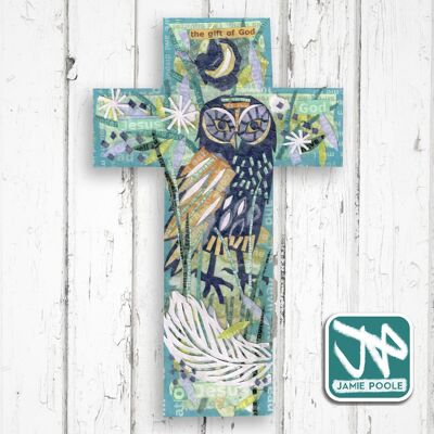 Owl Prayer Cross