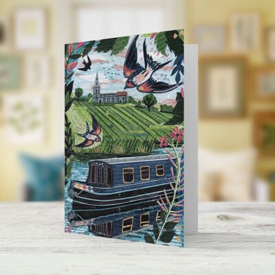 Pretty Swallow Greeting Card