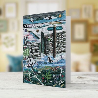 A Winter Evening Greeting Card