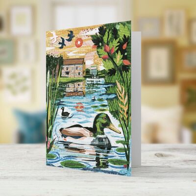 The Wild Duck Startles Greeting Card