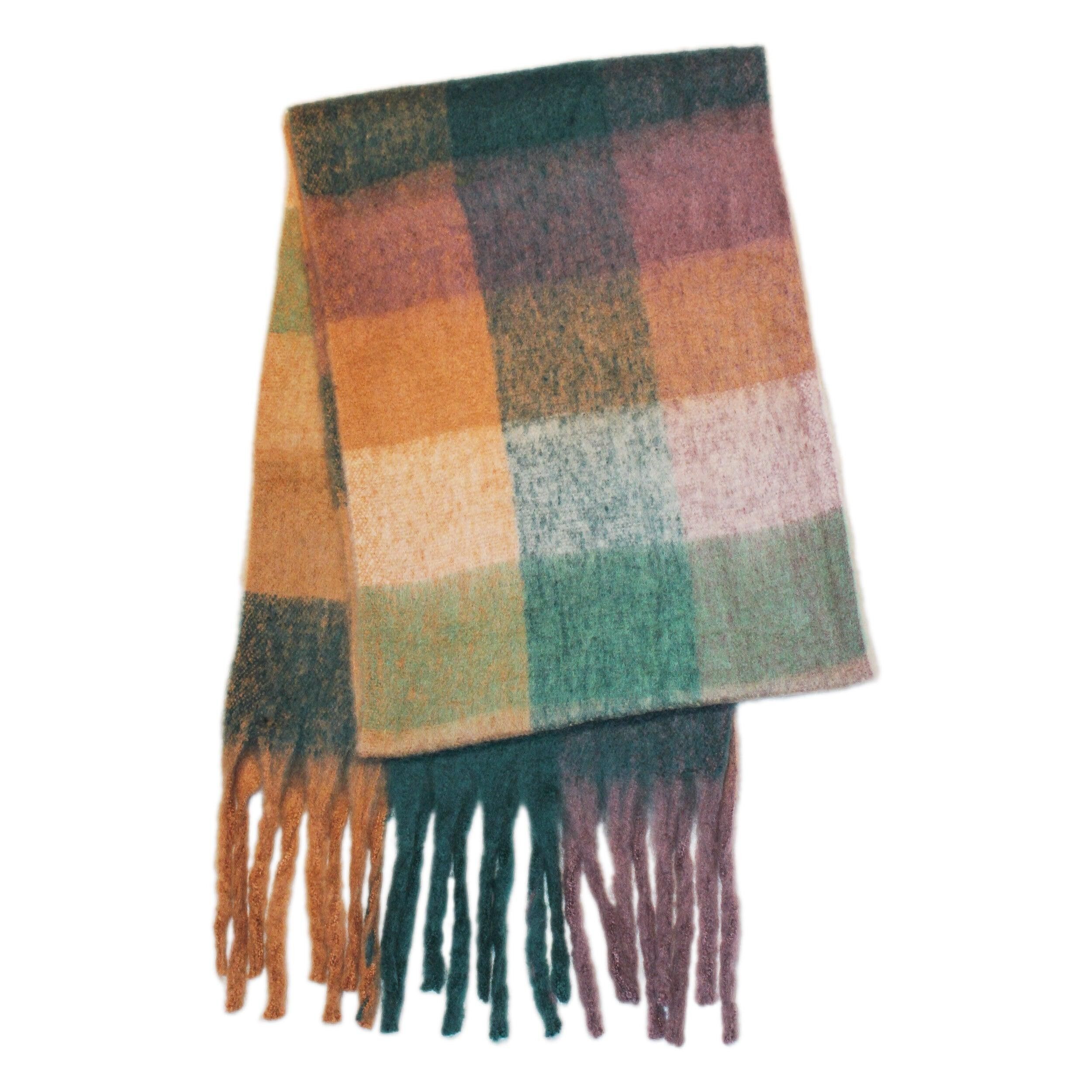 Sciarpa a quadri Avril - Naturale