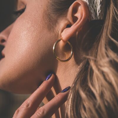 Danica Classic Hoop Earrings - Gold