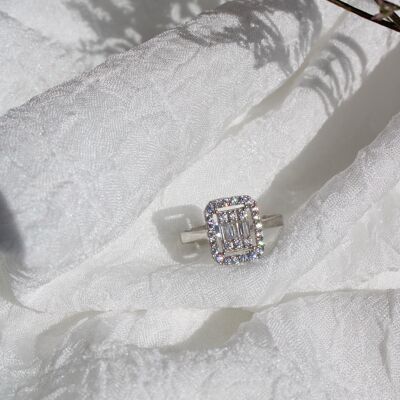 Pure Diamond Ring - Silber