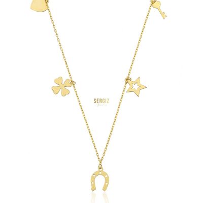 Ewiges Glück Halskette - Gold - 45cm