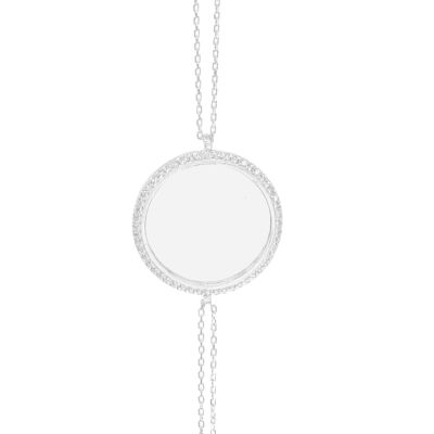 Zirkonia Armband - Silber - 17cm