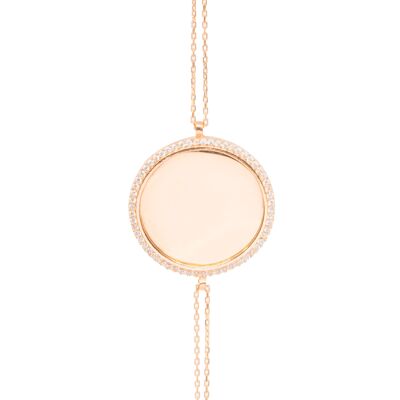 Zirkonia Armband - Roségold - 17cm