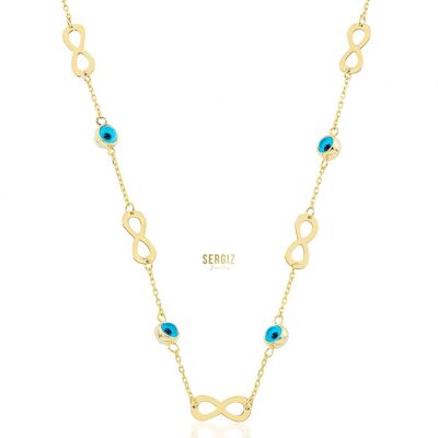 Infinity-Eye Necklace - 45cm