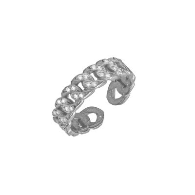 Iced Out Ring - Silber