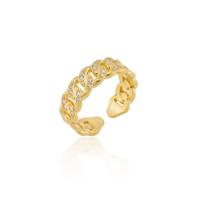 Iced Out Ring - Roségold