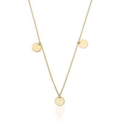 Multi Coin Necklace - Gold - 45cm