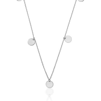 Multi Coin Necklace - Silber - 45cm