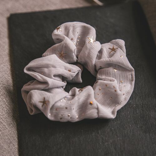 Demi Star Hair Scrunchie - Grey