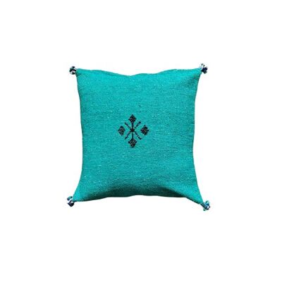 Green cotton Berber cushion