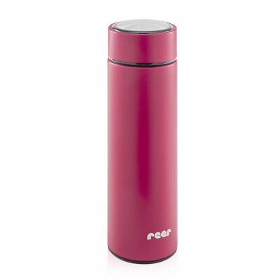 ColourDesign stainless steel vacuum bottle, 450 ml, berry red