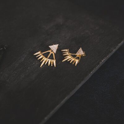 Clous d'oreilles Ramona Spike - Or