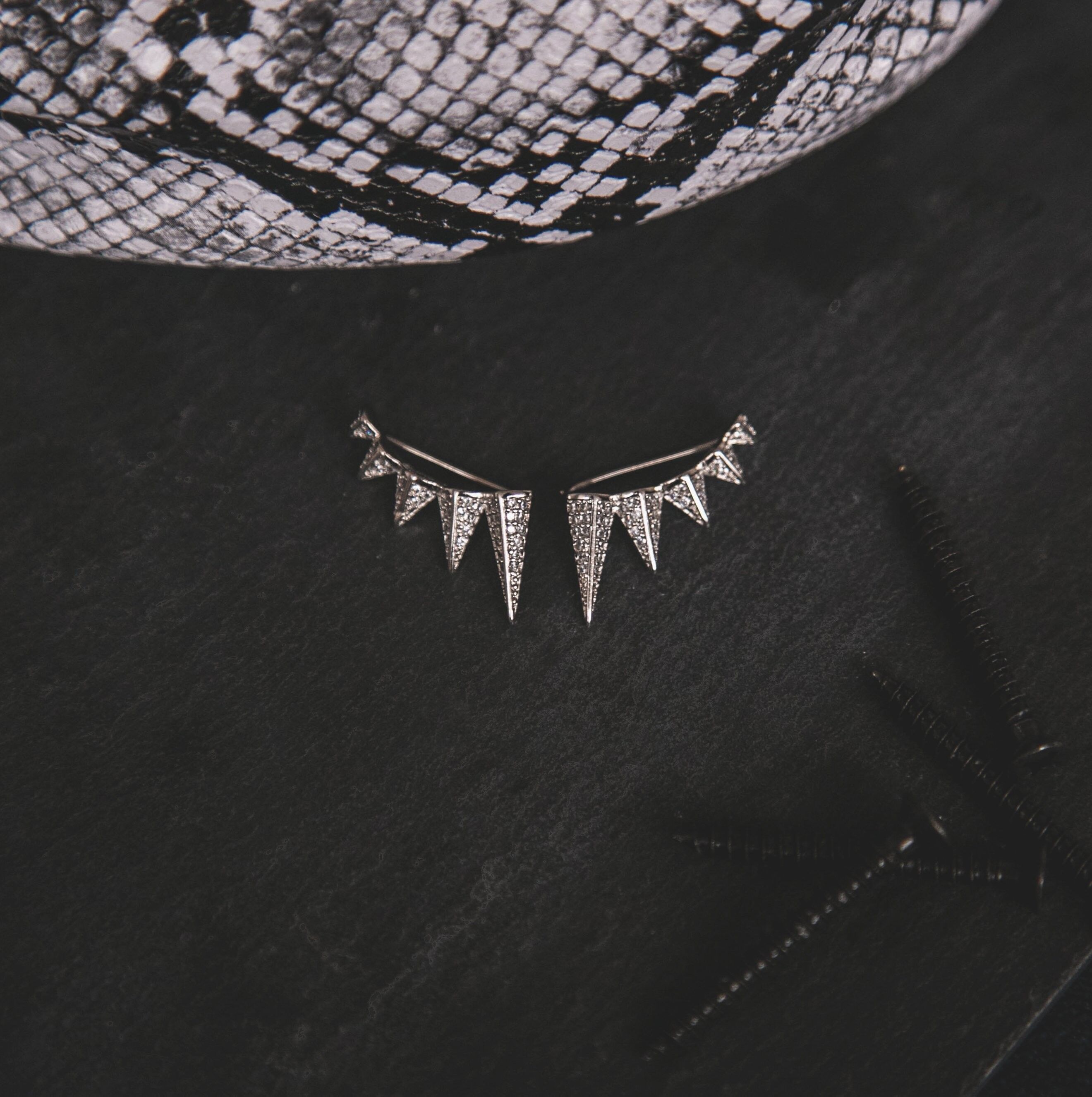 Orecchini Electra Spike Climber - Argento