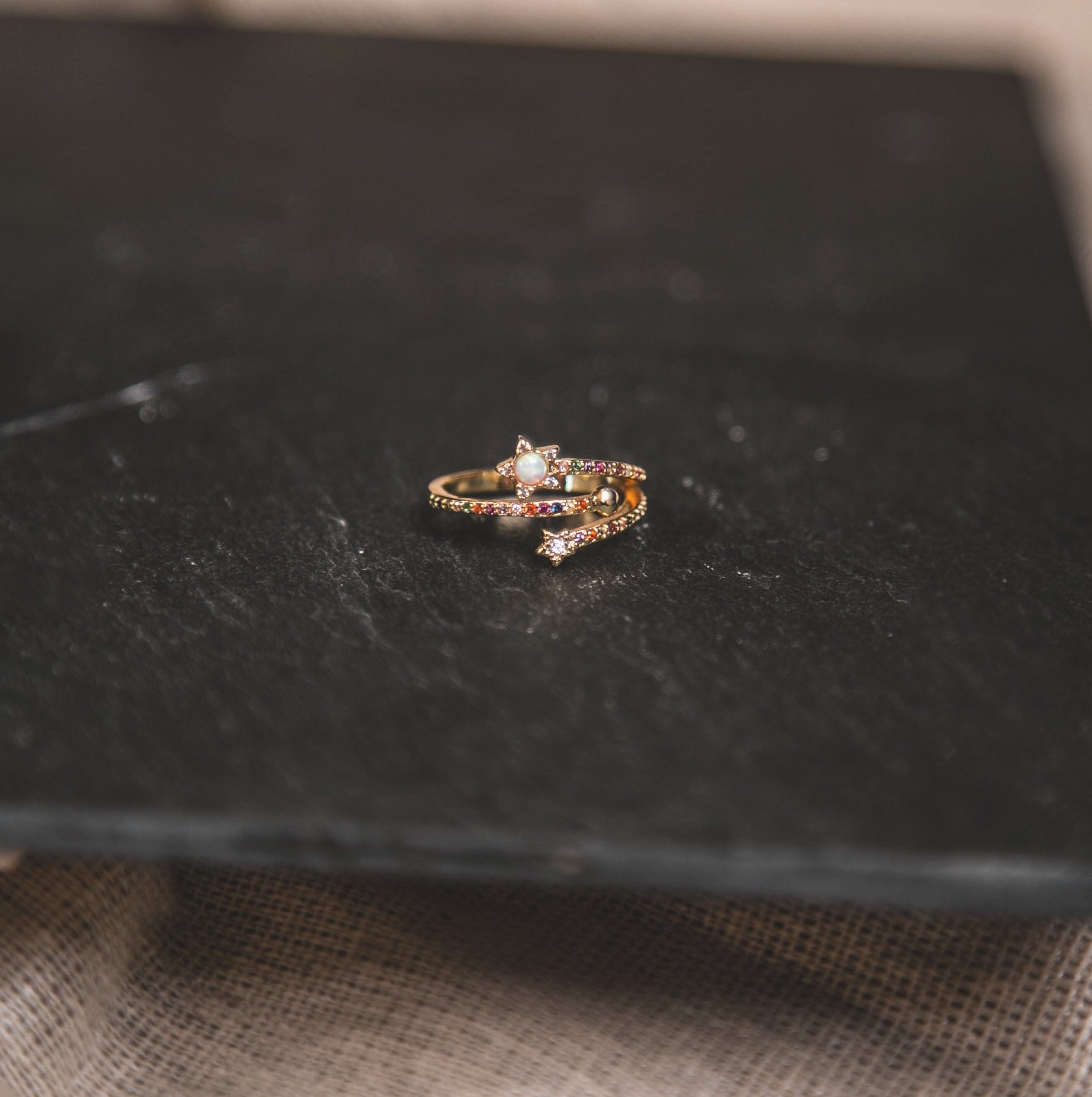 Anello Alyssa Arcobaleno Stella