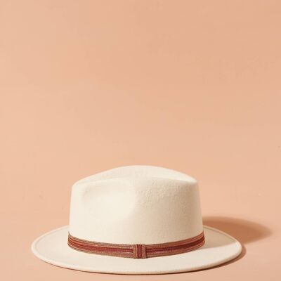 CHAPEAU Jimmi fedora hat white