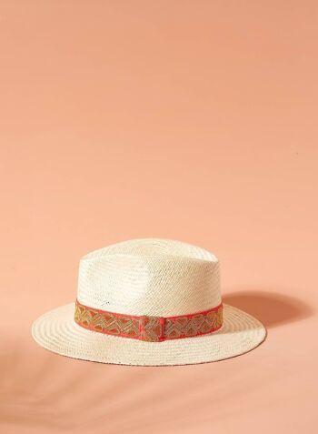 CHAPEAU Cesar rosa straw hat 2