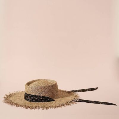 SOMBRERO John bird bufanda sombrero de paja negro