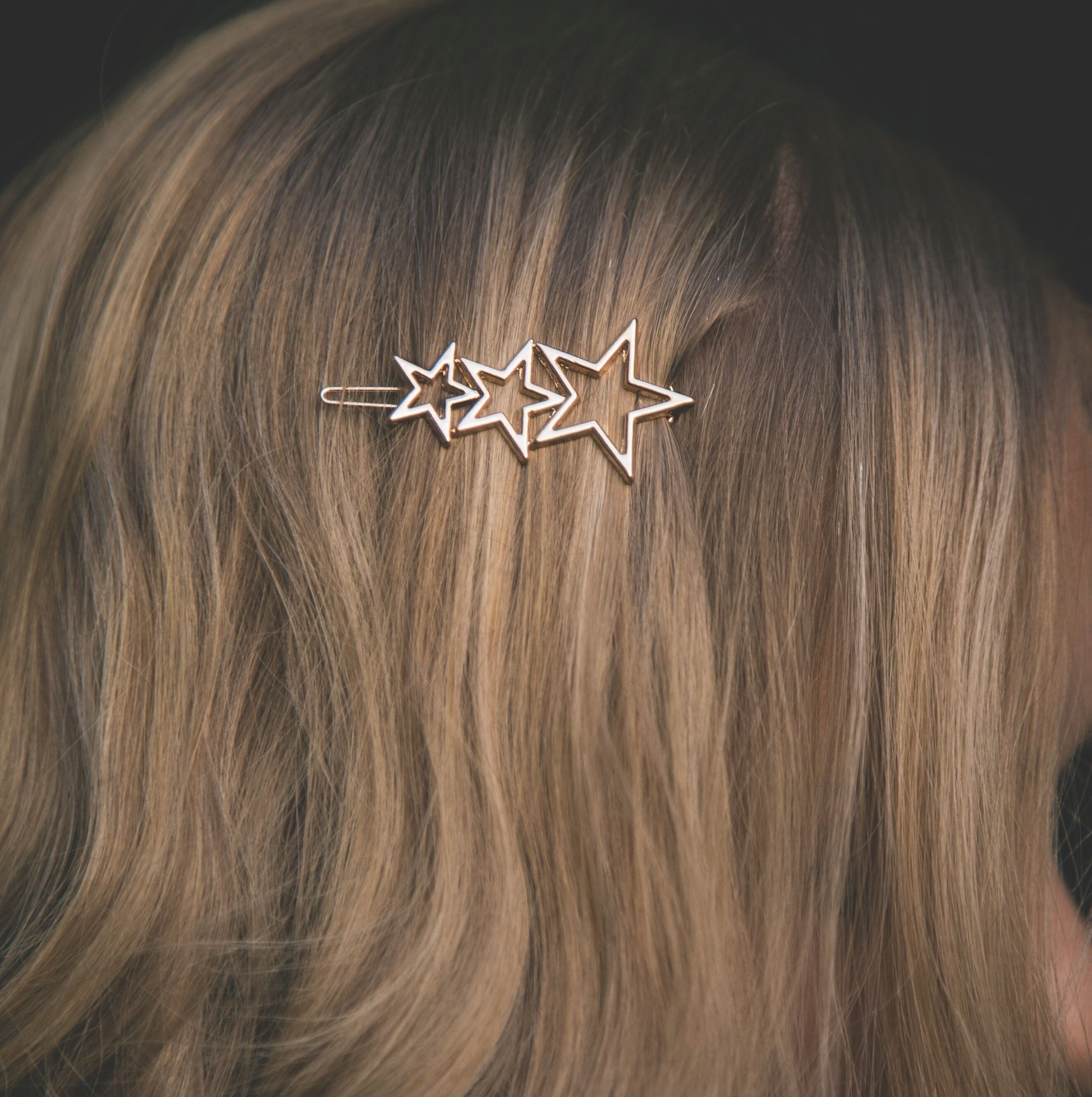Fermaglio per capelli Lila Triple Star Gold