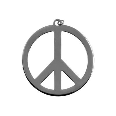 Edelstahlanhänger "Peace" Höhe (cm):5.0|Breite (cm):5.0 (SKU: 24014)