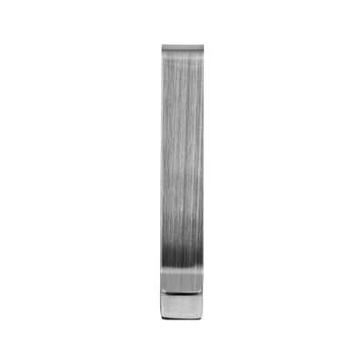 Edelstahl Geldklammer Farbe:Silber|Breite (cm):1.0|Höhe (cm):6.5 (SKU: 24708-1)