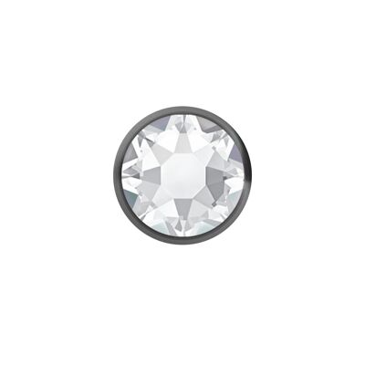 Klemmdisc aus Titan mit Kristallen Farbe:Crystal|Disc Size (mm):2.5 (SKU: 76467-1)