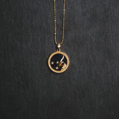 Asta Zodiac Star Sign Necklace - Blue Sandstone - Capricorn