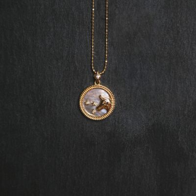 Asta Zodiac Star Sign Necklace - Mother of Pearl - Taurus