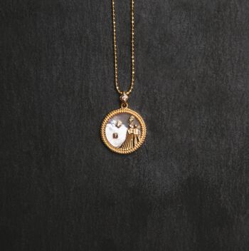 Collier Asta Zodiac Star Sign - Nacre - Gémeaux 1