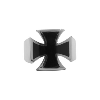 Edelstahlring "Eisernes Kreuz" Ringdurchmesser (US):7.0 (SKU: 77768-1)