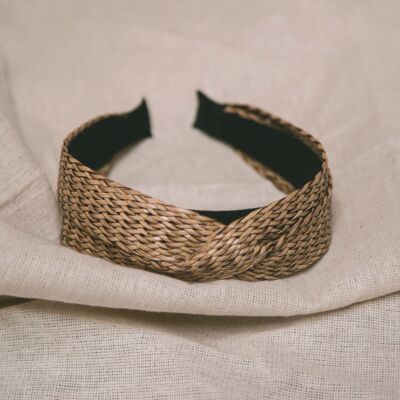 Sena Twisted Rattan Headband - Natural