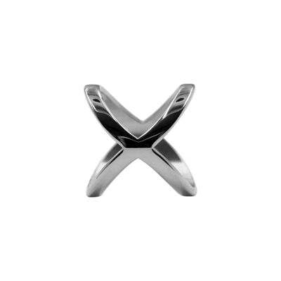 Edelstahlring "X" Ringdurchmesser (US):6.0 (SKU: 79680-1)