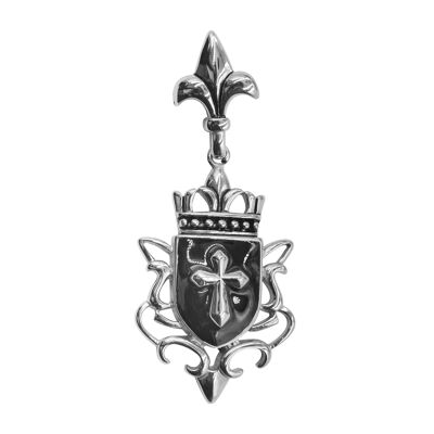 Edelstahlanhänger "Kreuz/Wappen" Breite (cm):4.0|Höhe (cm):9.0 (SKU: 81294)