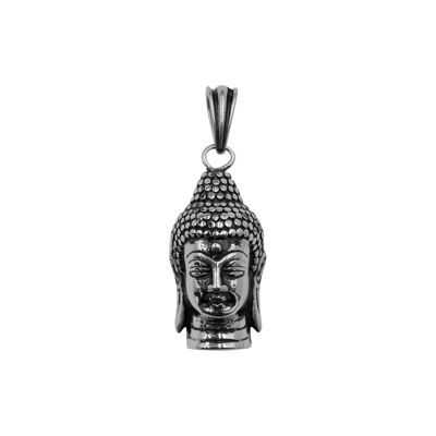 Edelstahlanhänger "Buddhakopf" Breite (cm):2.5|Höhe (cm):5.0 (SKU: 81302)