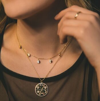 Collier de pièce de monnaie Zahara Zodiac 3