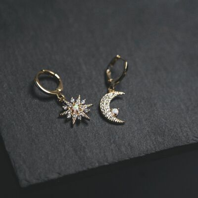Esmae Moon & Star Earrings