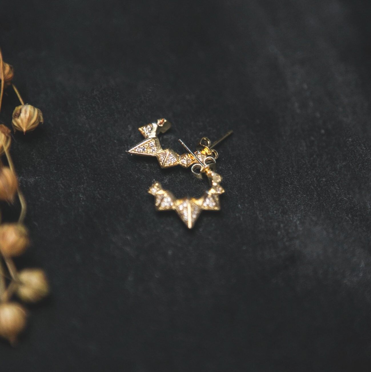 Arabella Spike Ohrringe Gold