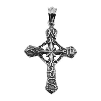 Edelstahlanhänger "Keltisches Kreuz" Höhe (cm):6.0|Breite (cm):4.5 (SKU: 24534)