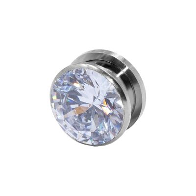 Plug aus Chirurgenstahl "Kristall" Durchmesser (mm):4.0 (SKU: 81477-1)