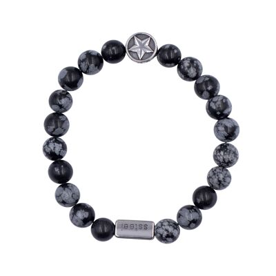 Obsidiansteinarmband "Stern" Durchmesser (cm):20.0 (SKU: 23680)