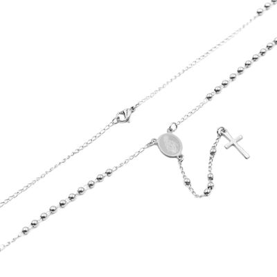 Edelstahlkette mit Kreuz Länge (cm):50.5|Stärke (cm):0.3 (SKU: 81228)